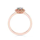 Pierścionek z różowego złota z diamentami AJPZ_143